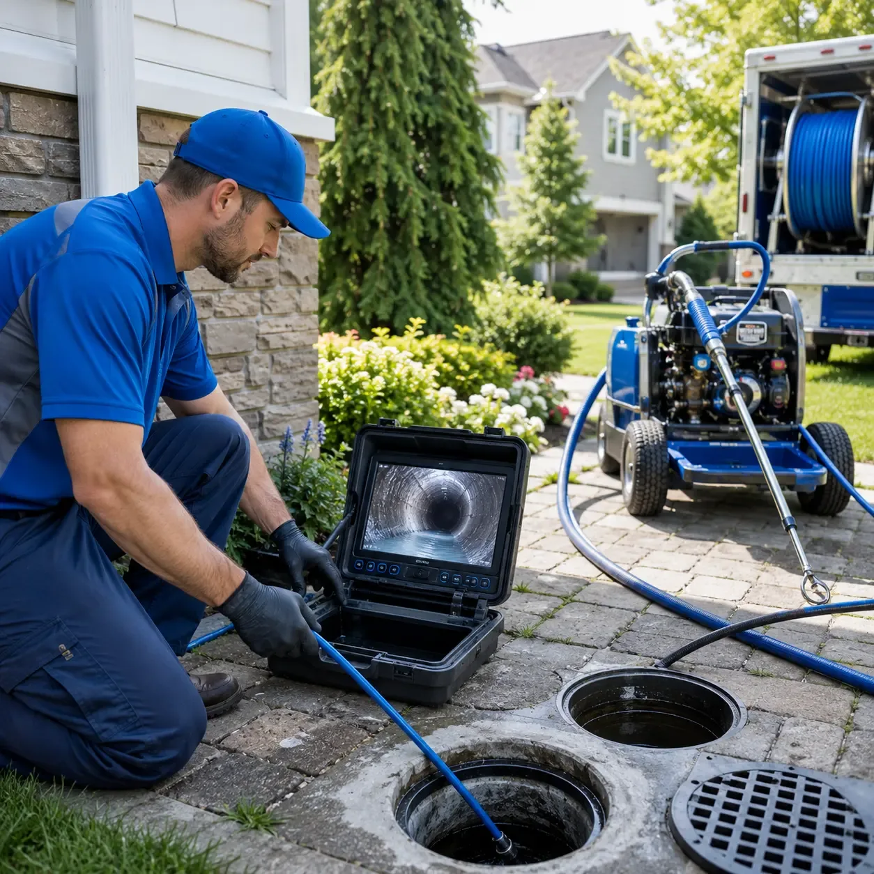 Outdoor drain cleaning professionals serving Kaukauna, WI